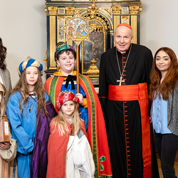 Sternsinger beim Kardinal / Erzdiözese Wien/ Schönlaub
