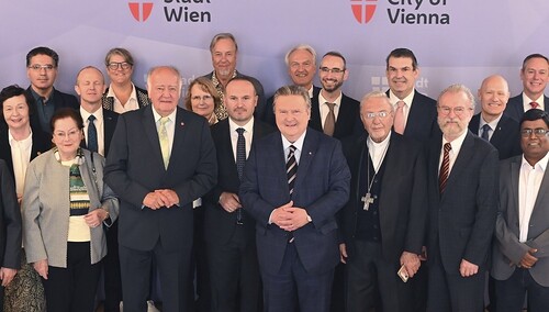  Bürgermeister Ludwig mit Vertretern der anerkannter Kirchen und Religionsgesellschaften im Wiener Religionsrat 